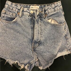 Zara Blue Denim Shorts
